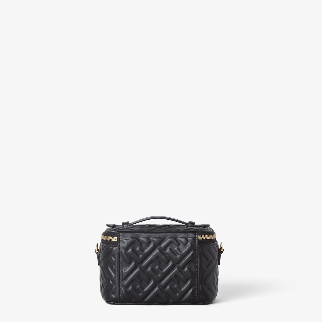 FENDI Vanity Black nappa leather mini-bag with FF motif - Image 3